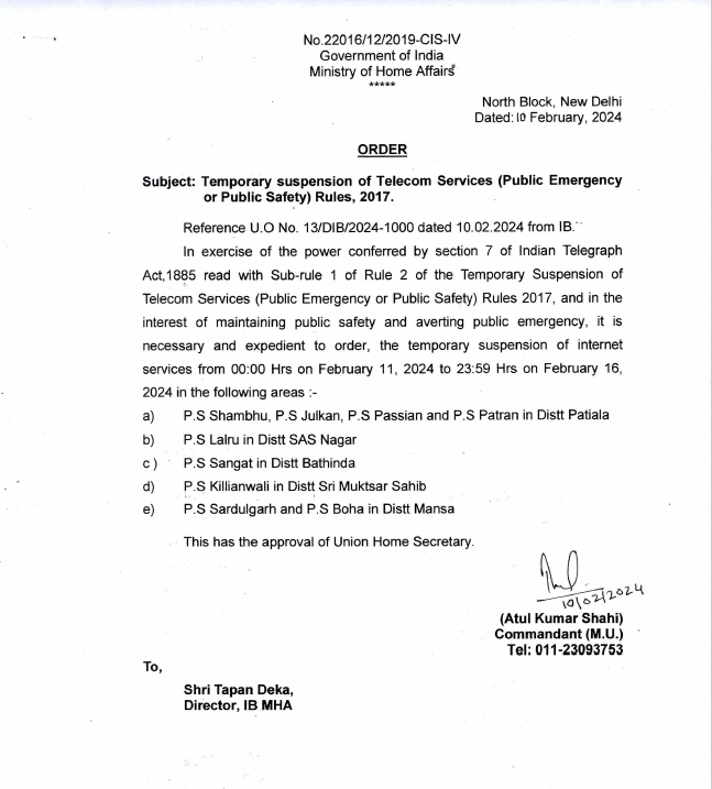 NetShutdowns's tweet photo. #InternetShutdown #Alert #Punjab
The #internet services are suspended in some parts of #Punjab. Certain parts are facing #shutdown from February 11 till February 16. And some are facing it from February 12 till February 16.
#LetTheNetWork #keepItOn #SFLC #NetDown #India https://t.co/bCTd1HZStR