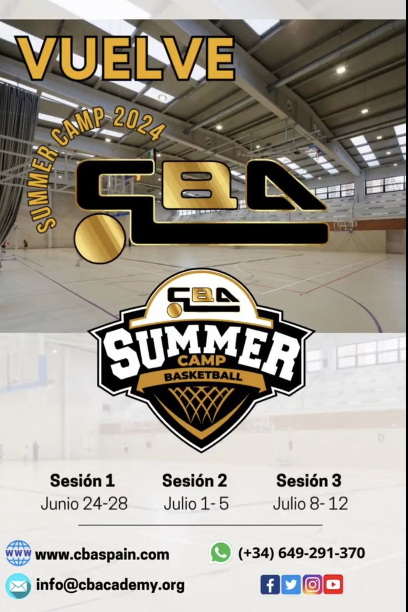 Here we go!!!!🏀🏀💪💪
#cbamethod @CBACADEMYSPAIN #CBAsummercamp #badajoz