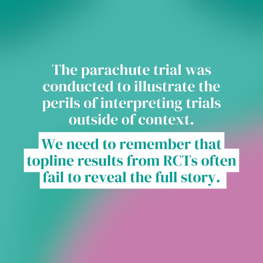 Dr Louise Newson (@drlouisenewson) on Twitter photo A few years ago the British Medical Journal (BMJ) published this article entitled “Parachute use to prevent death and major trauma when jumping from aircraft: randomised controlled trial” (1) in which they concluded that a parachute is no more effective than an empty backpack at A few years ago the British Medical Journal (BMJ) published this article entitled “Parachute use to prevent death and major trauma when jumping from aircraft: randomised controlled trial” (1) in which they concluded that a parachute is no more effective than an empty backpack at