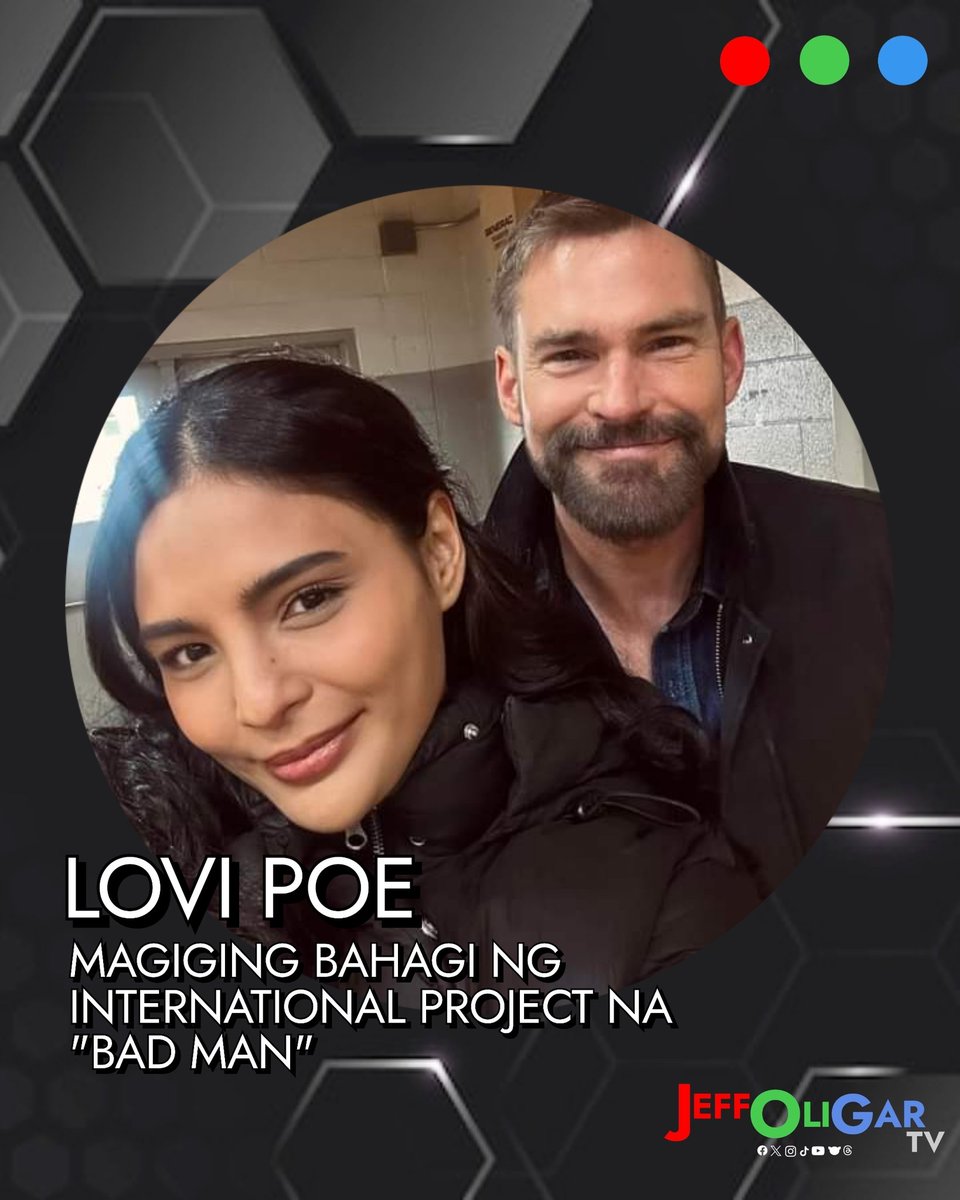 JeffOGarcia47's tweet image. Magiging bahagi na si @LoviPoe ng international project na #BadMan kasama ang ilang bigating pangalan sa Hollywood gaya nina #SeanWilliamScott, #RobRiggle at #ChancePerdomo.

Congratulations, Lovi! ✨❤️💚💙