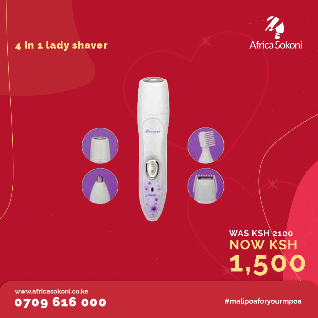 Ola ladies! Why haven't you gotten this yet? A 4 in 1 lady shaver. Buy Now, ☎Call 0709616000 📲Whatsapp 0725616000 🔗bit.ly/4bGkoiH #LoveYourCart #FebruaryFinds #ValentinesDeals #ShopTheLove #HeartfeltGifts #FebruaryFavorites #GiftsForHer #GiftsForHim #shoponlinenow