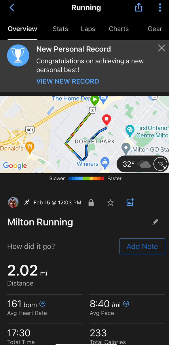 AboveaverageJ80's tweet photo. Quick 2 miles before work. https://t.co/jzxNSDq20A