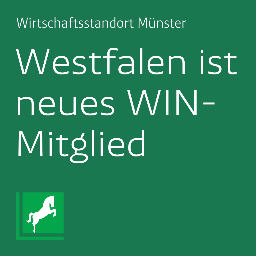 #WestfalenAG | Die Westfalen AG ist neues Mitglied der WIN Wirtschaftsinitiative Münster e.V.! Die WIN setzt sich dafür ein, durch innovative Ideen und Impulse die Zukunft unserer Stadt zu gestalten - ein Ziel, dem sich Westfalen voll und ganz anschließt.