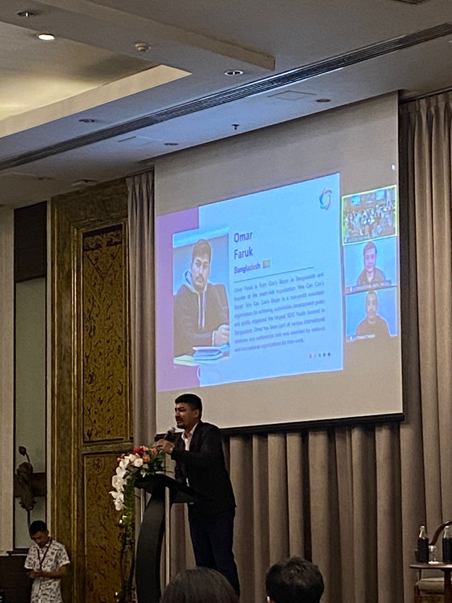 OmarfarukBD71's tweet photo. I am honoured to be here in the opening ceremony as a speaker of APFSD youth Forum 2024, which is held in the sukosol hotel, Bangkok from 14-17 February 2024. 
Really greatful for the @ARROW_Women❤️
#DAY2
#InnovationDay! 
#APFSDYouthForum2024 
#ARROW
#YPEER
#YouthLead
#unmgcy https://t.co/VQrNJmn3qu