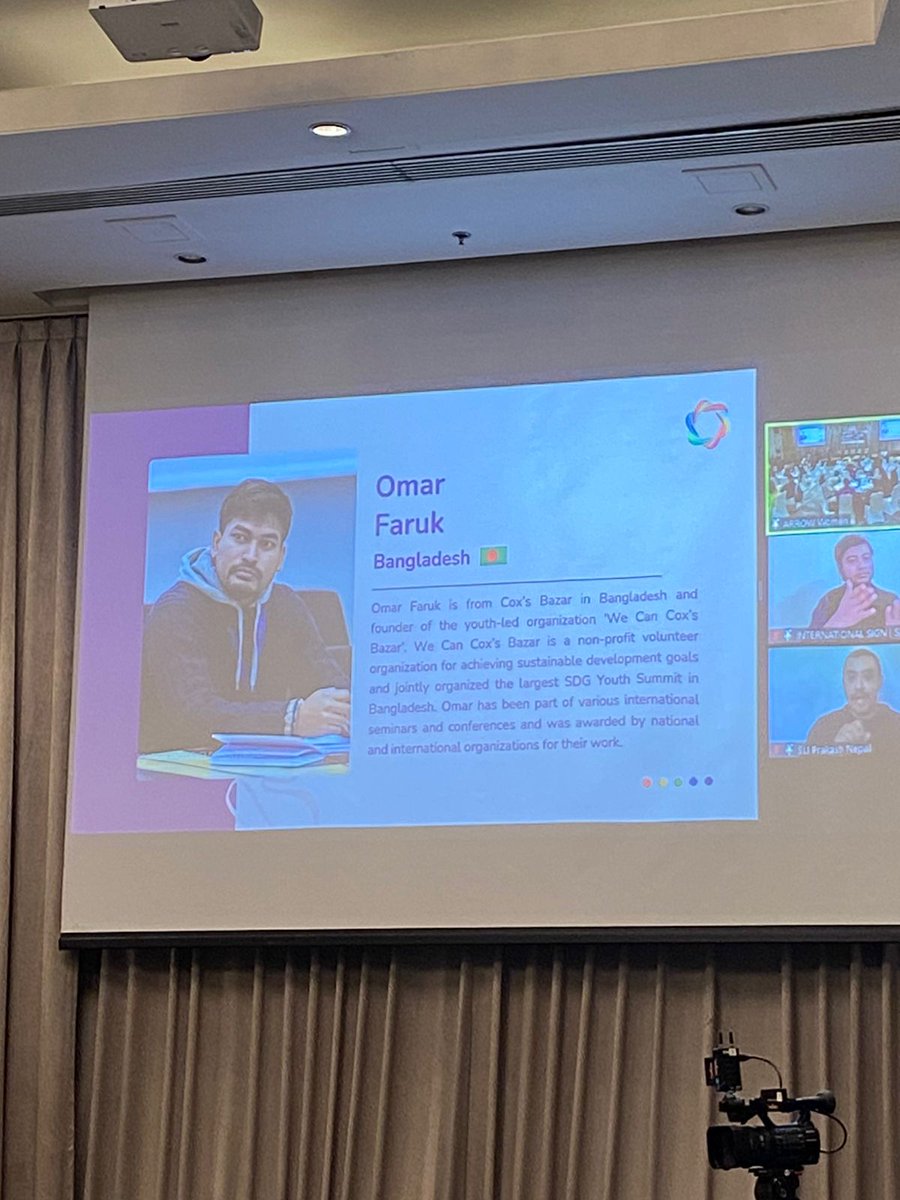 OmarfarukBD71's tweet photo. I am honoured to be here in the opening ceremony as a speaker of APFSD youth Forum 2024, which is held in the sukosol hotel, Bangkok from 14-17 February 2024. 
Really greatful for the @ARROW_Women❤️
#DAY2
#InnovationDay! 
#APFSDYouthForum2024 
#ARROW
#YPEER
#YouthLead
#unmgcy https://t.co/VQrNJmn3qu