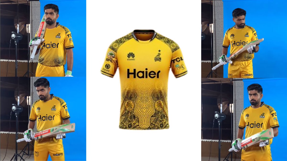 Babar Azam looks stunning in Zalmi colors.🔥

He makes this jersey more special. 🌟

#KingIsBack #BabarAzam𓃵