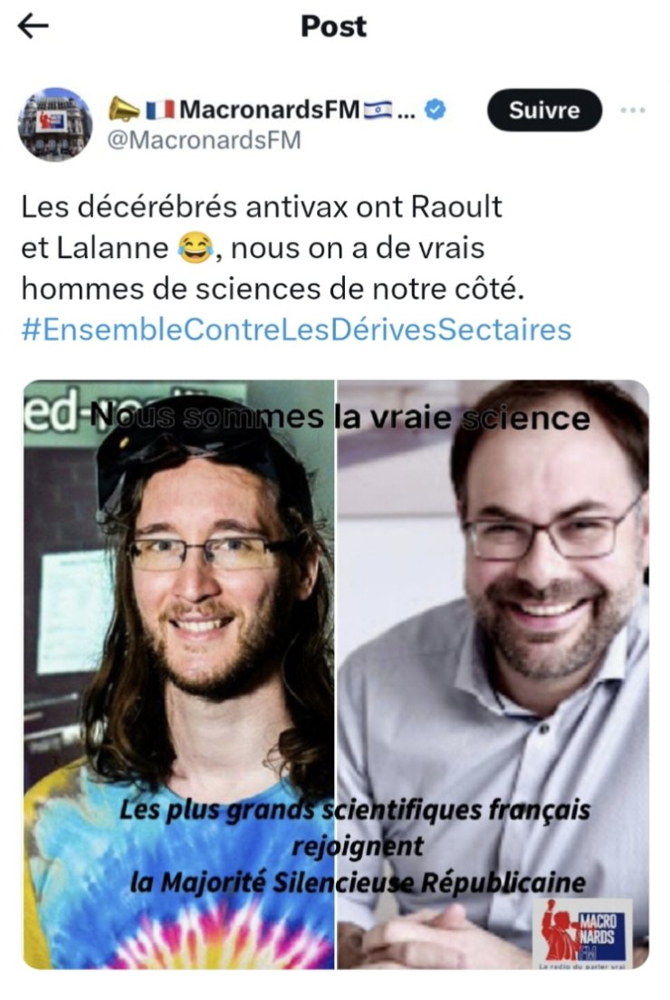 Amis de la #MajoritéSilencieuseRépublicaine, retrouvons la vraie science et de vrais scientifiques sur MacronardsFm