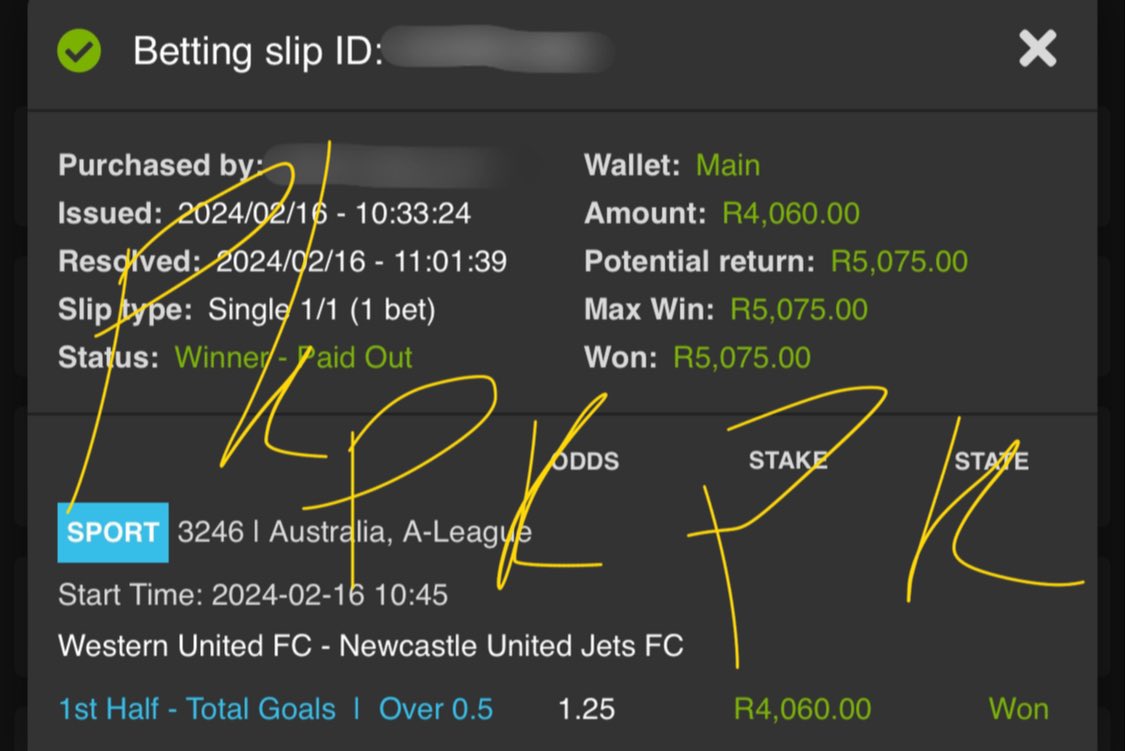 PovertykillerB's tweet photo. Boom 1st one is in!
Let’s make quick cash, share your wins and like or Retweet if you in!

More money making tips coming when you engage🤑

Create and acc and Get R50 free when you use Promo Code PK50 and sign up with @Easybet_SA here ⤵️
https://t.co/CVYmI9Px3I https://t.co/Kxht7vK8id