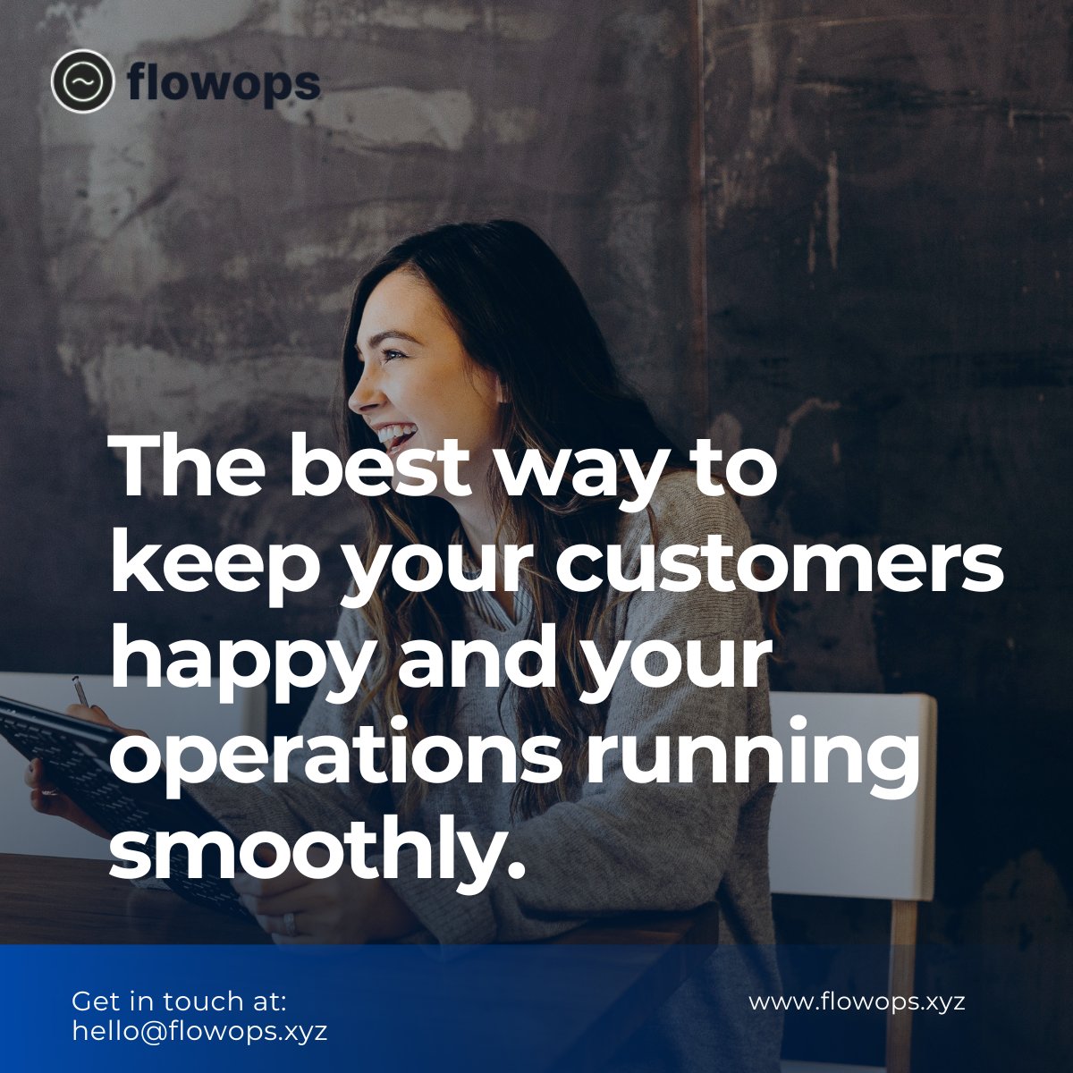 flow0ps's tweet photo. Keeping your operations on point while ensuring your customers are always smiling - that's the Flowops way! 

Visit https://t.co/7d3GFd1t8r 

#flowops #incidentmonitoring https://t.co/urvvapBpPm