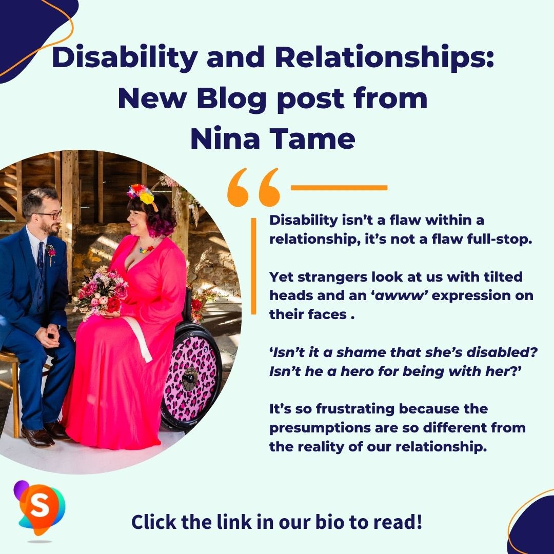 Our lovely Social Media Officer, @Nina__Tame writes about her experiences with disability and relationships over on our blog ❤️ sociability.app/blog/disabilit…