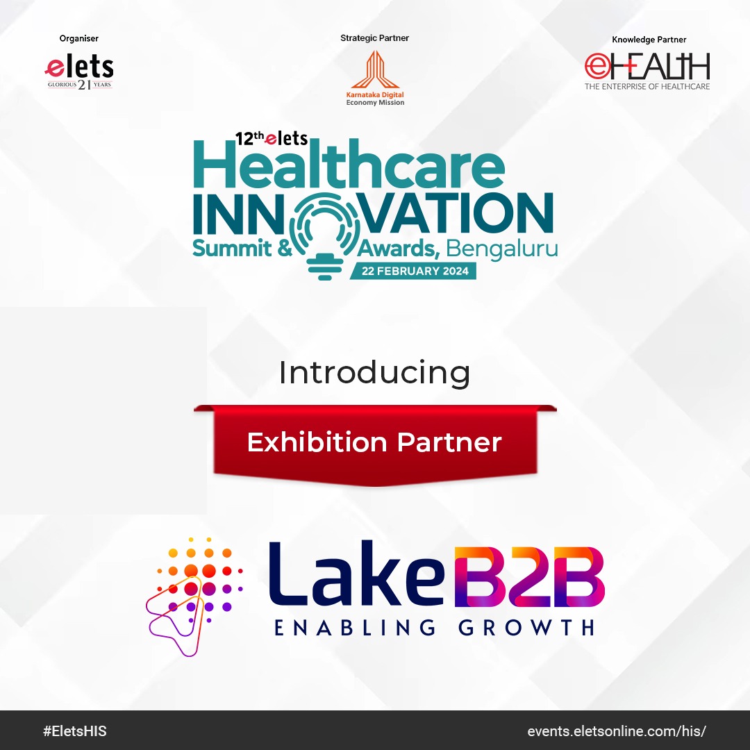 📢Exciting Announcement📢 🌟We're delighted to announce that @lakeb2b has joined us as an Exhibition Partner for the 𝟏𝟐𝐭𝐡 𝐄𝐥𝐞𝐭𝐬 𝐇𝐞𝐚𝐥𝐭𝐡𝐜𝐚𝐫𝐞 𝐈𝐧𝐧𝐨𝐯𝐚𝐭𝐢𝐨𝐧 𝐒𝐮𝐦𝐦𝐢𝐭 & 𝐀𝐰𝐚𝐫𝐝𝐬. 🎟️Register Now: bit.ly/3RpSRc1 #EletsHIS