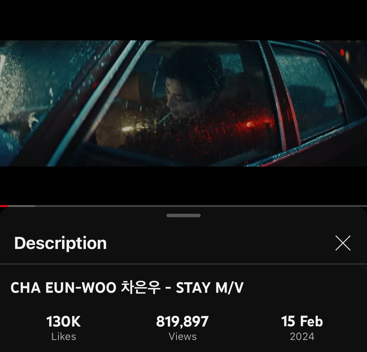 [INFO] 240216 #STAY surpassed 800k views on Fantagio's Channel in 24 hours after release. 🔗youtu.be/srH63CP-7ZA?si… #ENTITY #CHAEUNWOO #차은우 #ASTRO #아스트로 @offclASTRO