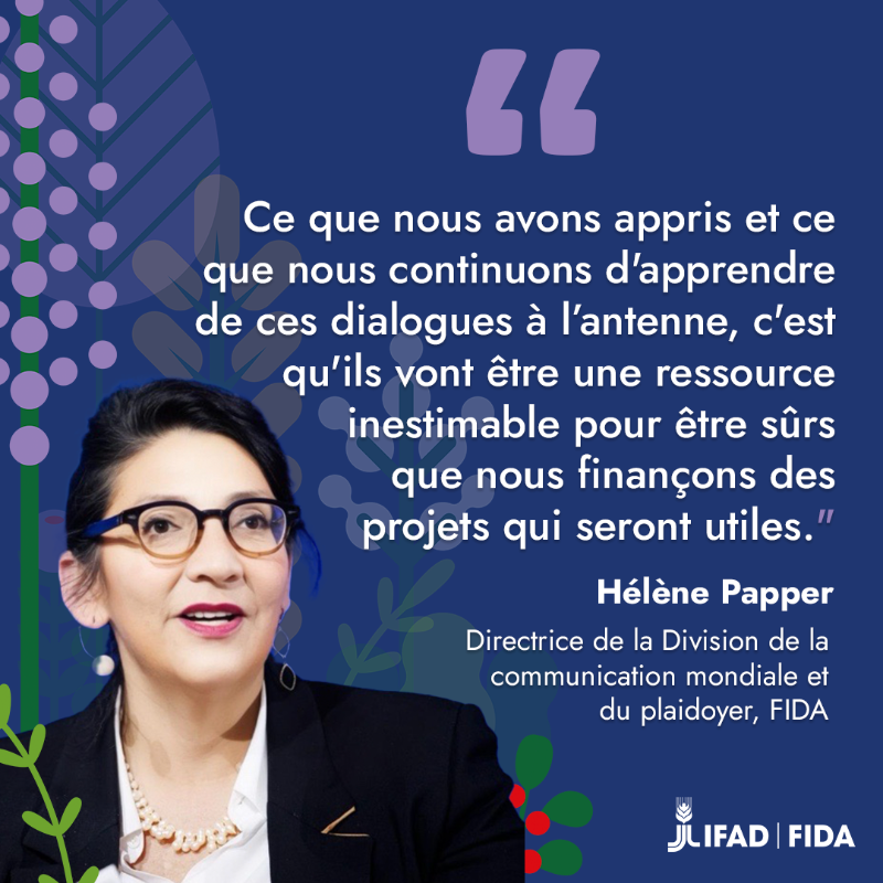 leFIDA's tweet photo. Pour soutenir les populations rurales commençons par les écouter.

C'aest pourquoi, grâce à notre partenariat avec le #Canada &amp; @farmradio, nous utilisons le pouvoir de la radio 📻 pour donner la #ParoleAuxRuraux .

#ConseilGouverneursduFIDA | cc : @Elissa_Golberg, @HelenePapper
