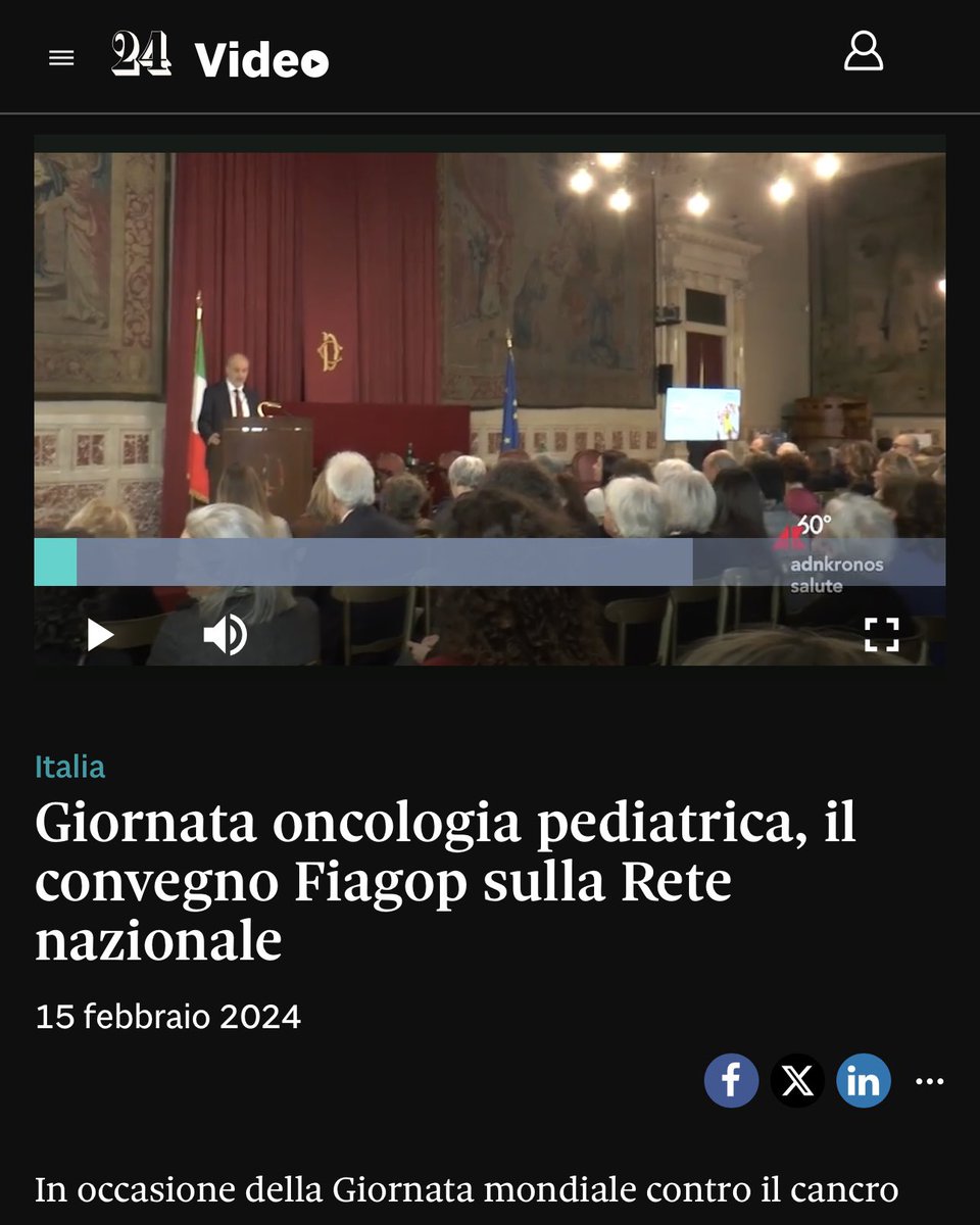 “𝐆𝐢𝐨𝐫𝐧𝐚𝐭𝐚 𝐨𝐧𝐜𝐨𝐥𝐨𝐠𝐢𝐚 𝐩𝐞𝐝𝐢𝐚𝐭𝐫𝐢𝐜𝐚, 𝐢𝐥 𝐜𝐨𝐧𝐯𝐞𝐠𝐧𝐨 𝐅𝐢𝐚𝐠𝐨𝐩 𝐬𝐮𝐥𝐥𝐚 𝐑𝐞𝐭𝐞 𝐍𝐚𝐳𝐢𝐨𝐧𝐚𝐥𝐞”
Per leggere l’articolo completo e vedere il servizio de <a href="/sole24ore/">IlSole24ORE</a> clicca qui ⤵️
🔗 stream24.ilsole24ore.com/video/italia/g…