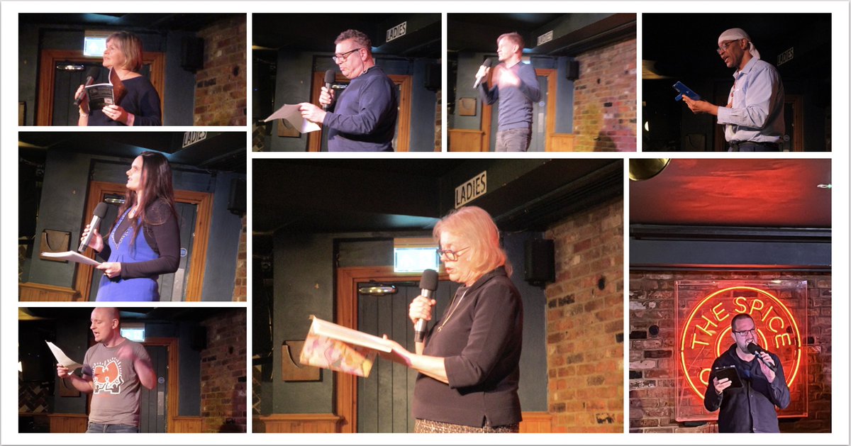 leejjcampbell's tweet photo. Selection of poets @PoemsNotBombs yesterday - a varied range of eclectic performances! Thanks @paulmcgranepoet #poemsnotbombs #performancepoetry #spokenword #poetrylondon https://t.co/aHWujGoxQD