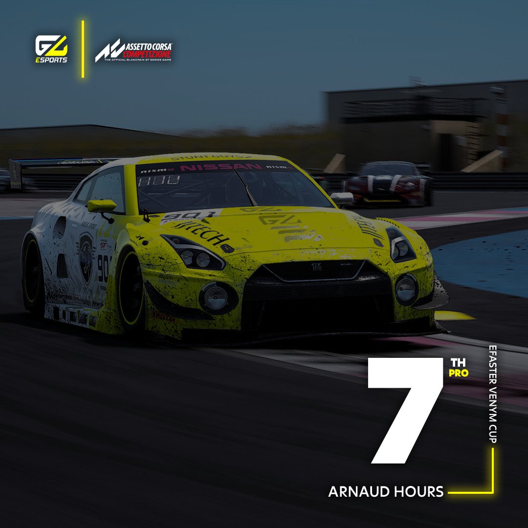G_Ligue_Esports's tweet photo. 🟡⚪️ RESULTATS ACC PC // PRO ⚪️🟡

P7 et P14 de la catégorie PRO lors de la première manche de la @efastercup au circuit Paul Ricard au Castellet 🇫🇷

Prochaine manche : RDV à Zolder le 20/02 🇧🇪 https://t.co/ODDKshrkyr