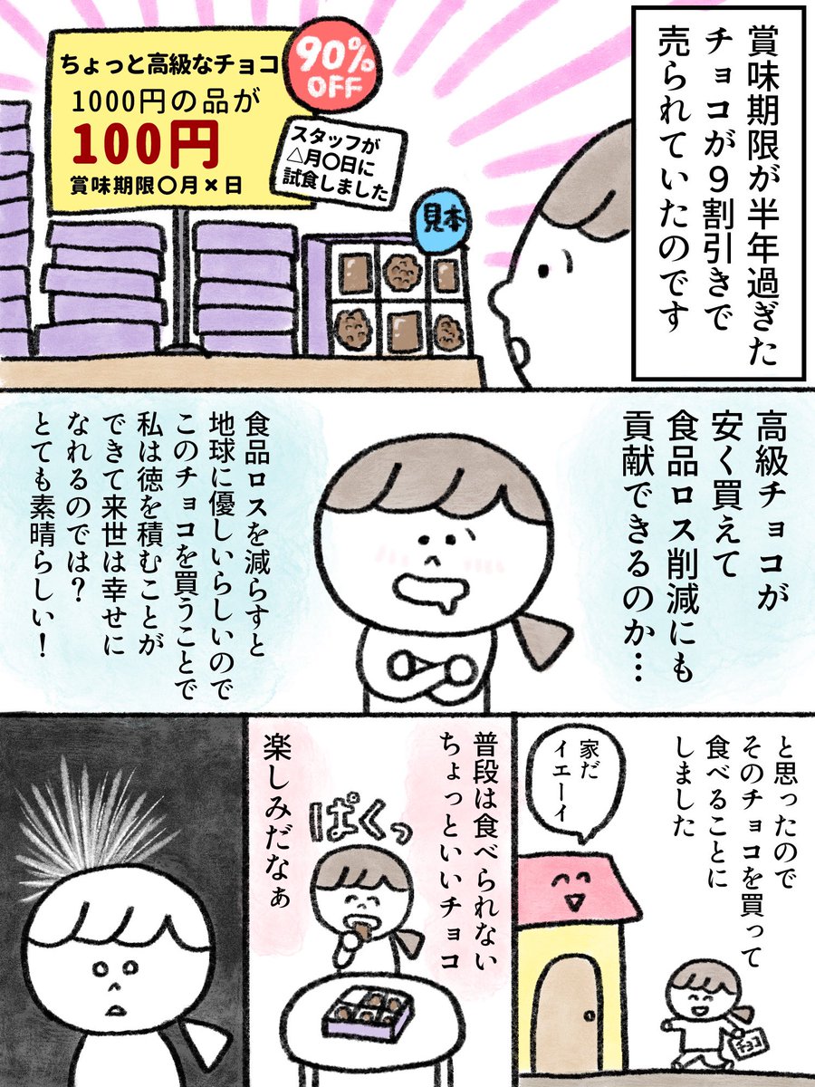 賞味期限が半年過ぎたチョコを食べてみた話(2/2) 