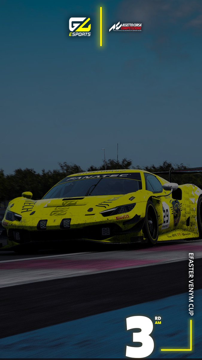 G Ligue (@g_ligue_esports) on Twitter photo 🟡⚪️ RESULTATS ACC PC // PRO ⚪️🟡
P7 et P14 de la catégorie PRO lors de la première manche de la <a href="/efastercup/">eFaster VENYM Cup</a> au circuit Paul Ricard au Castellet 🇫🇷
Prochaine manche : RDV à Zolder le 20/02 🇧🇪 🟡⚪️ RESULTATS ACC PC // PRO ⚪️🟡
P7 et P14 de la catégorie PRO lors de la première manche de la <a href="/efastercup/">eFaster VENYM Cup</a> au circuit Paul Ricard au Castellet 🇫🇷
Prochaine manche : RDV à Zolder le 20/02 🇧🇪