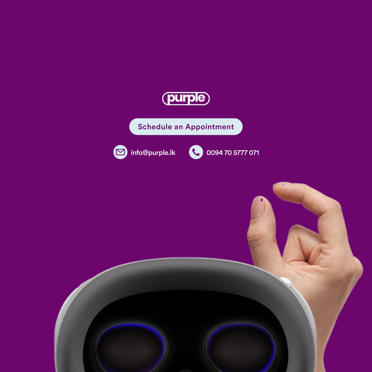 purple_lk's tweet image. Dive into Spatial UX! Enhancing digital interactions in 3D worlds. From VR to AR, we make experiences intuitive and engaging.
To schedule an appointment reach out to us on 070 5777 071. or email info@purple.lk.
Visit purple.lk for further info.
#SpatialUX