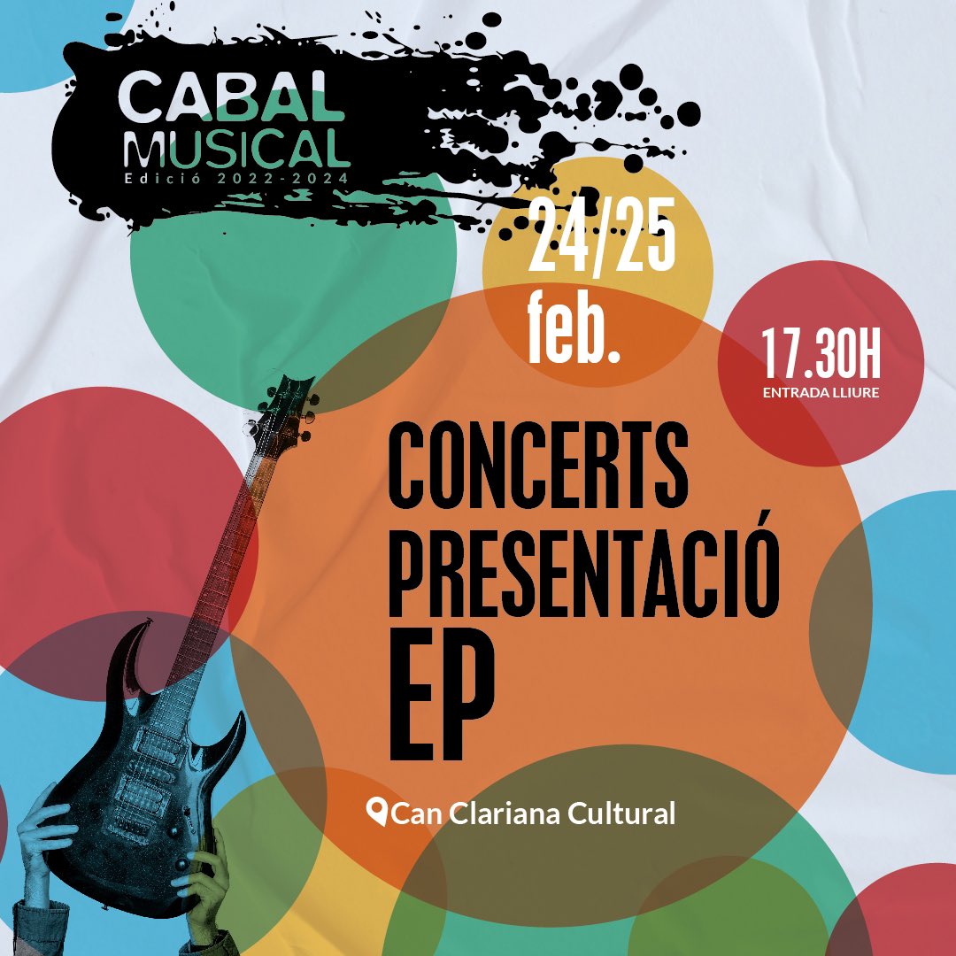 MetropoliRadio4's tweet photo. 📢 Avui a la secció dedicada a la
#música i nous talents del @tallerdemusics ens visita Àlex Serra i l'artista Sofia Soto 'Sophway' que participa al #CabalMusical 2022-2024 d'enguany ❗️
🗓️ DIVENDRES 16/02 ⏰ 21h
🔴 Sintonitza'ns #OnAir
🔗 https://t.co/XCnGtkqHdu
#TallerdeMúsics https://t.co/PKlZXcpNJ4