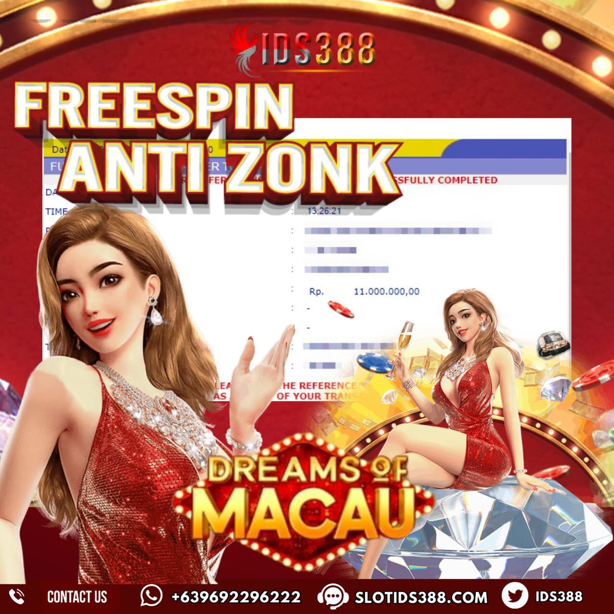 Ids388's tweet photo. JACKPOT MANTAP 11 JUTA HANYA ADA DI #IDS388 
Selamat atas kemenangan PAUS #388GROUP
🎰UserID BO***7 di IDS388🎉🎉
📅 16 FEBRUARI 2024
💰 Rp 11.000.000,00
🎮#DREAMSOFMACAU

🌐Hubungi kami 24/7
Whatsapp : https://t.co/Mtb7e3WMko
Facebook : https://t.co/Sv1UcKy5AY
Instagram : https://t.co/4gvHYpszUS
Info Terupdate : https://t.co/wNMuNF9B3B