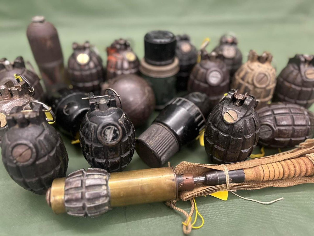 Nice collection of inert grenades just in #collection #inert #grenades #militaria #militariacollector #militariacollection