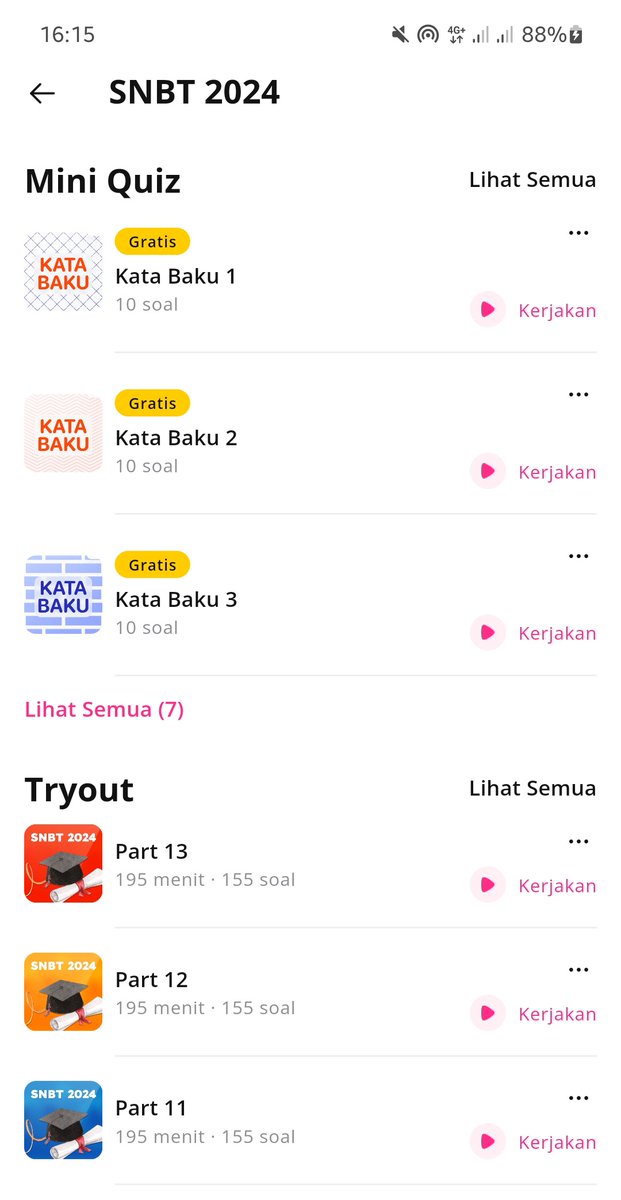 utbkcak's tweet photo. MAU MINI TO UTBK GRATIS?🤯

 Nih, aku nemu aplikasi yg nyediain ada 10 Quiz yg mirip mini TO UTBK untuk Kata Baku. Bayangin, ada 10 lho banyak bgt ini suer.

utas---- https://t.co/Ju5pT1bEhh