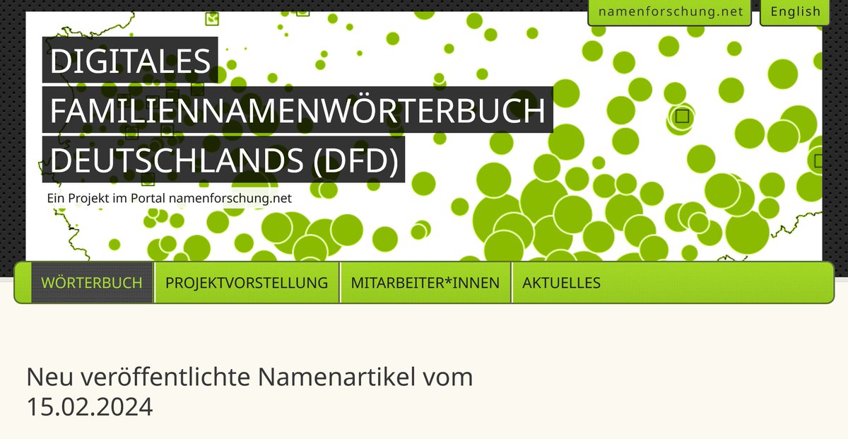 Von Aagten bis Zylstra: 416 neue #Familiennamen-Artikel online im Wörterbuch  namenforschung.net/dfd/woerterbuc… #onomastics #Namenforschung #Akademienprogramm #adwmainz