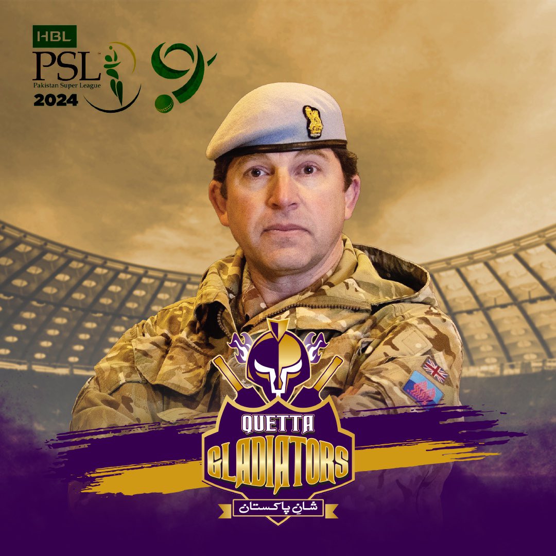 PaulHayhurstUK's tweet photo. Everyone might as well clear out of the arena now, the Gladiators are here! I'm with @TeamQuetta this PSL 2024, city of majestic mountains.
@ukinpakistan
@thePSLt20 @PakistaninUK https://t.co/0nJJOALhOS