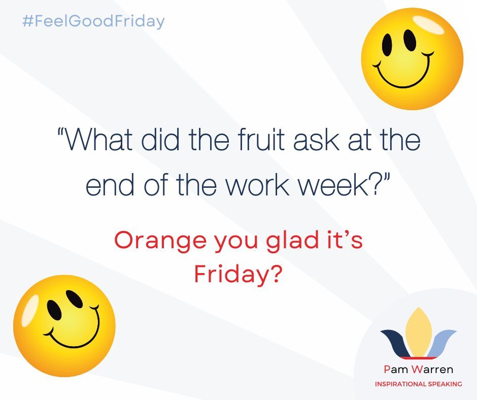 pamwarren06's tweet photo. FEEL GOOD FRIDAY (at last!)

How are we half was through February already! 2024 seems to be flying by so fast let's just take a minute to stop and regroup. 

Whilst we do, here's a little joke to make you smile:

https://t.co/JcktrchIrN

#inspirationalinfluencer #FeelGoodFriday https://t.co/7Y6Vb1mH9E