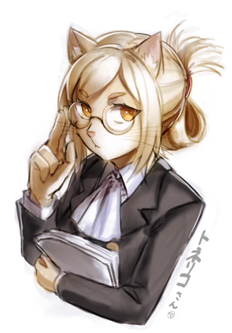 ヒトナーのトネリコさんが可愛すぎて衝動的に落書き 