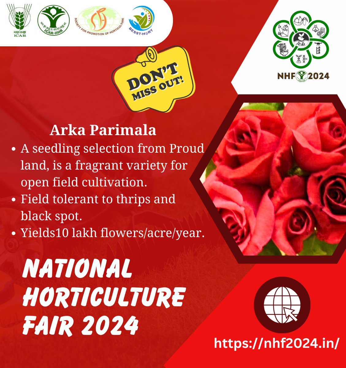 National Horticulture #Fair -2024 #NHF2024, #ICAR-IIHR, Hesaraghatta , Bengaluru, Karnataka  @PMOIndia @MundaArjun @KailashBaytu @ShobhaBJP @AgriGoI @PIB_India @DDKisanChannel @Dept_of_AHD