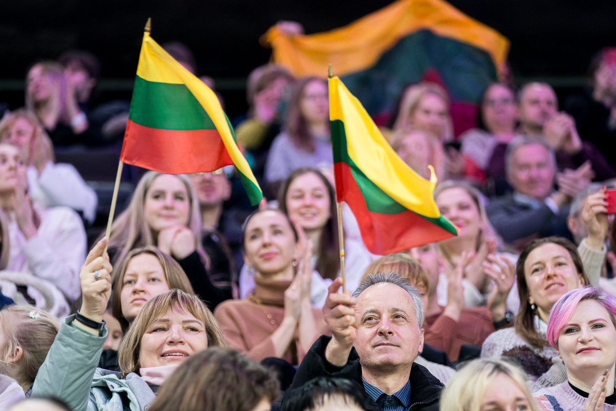 Žalgirio Arena celebrates Day of Restoration of the State of Lithuania. 🇱🇹 We raise our flags proudly and cherish every moment of being FREE! 💚