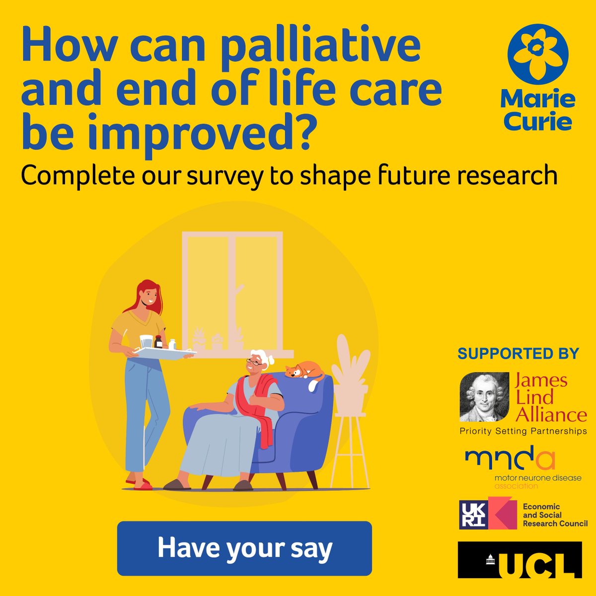 📢 Last chance to complete our survey to help determine the priorities for palliative & end of life care research: bit.ly/47Ckx3P If you've been affected by dying, death & bereavement, or are a health / social care professional we want to hear from you. ⏰Closes Monday.