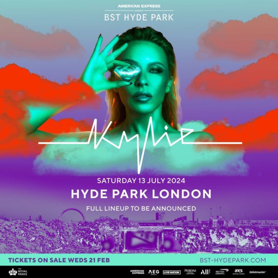 On my birthday too! 🤩🤩🥳🥳 @BSTHydePark @kylieminogue 🙌🏼🙌🏼