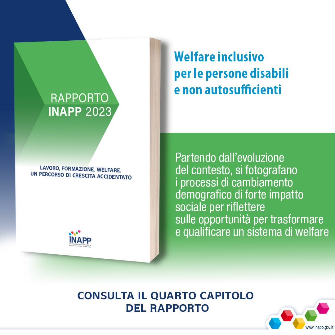InappGov's tweet photo. Quali sono gli investimenti da intraprendere per un #welfare inclusivo?
โ
Alcune proposte nel quarto capitolo del #RapportoINAPP 2023.
#DaLeggere ๐ https://t.co/YYaoRUwaeX https://t.co/A9g3FwhLtd