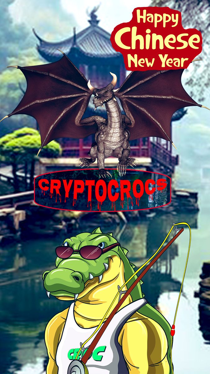 CryptoCrocWorld's tweet image. The Year of the Dragon has arrived ! 🧧🐊🐲  Celebrations continue ! 💥
#cryptocrocs are the dragons of the jungle 🤫
Get yours right now on our website and on all main markets: 🐊 #opensea 🐊#rarible 🐊 #looksrare🐊#mintable 🐊#magiceden 

#nft #cryptocrocsworld #chinesenewyear
