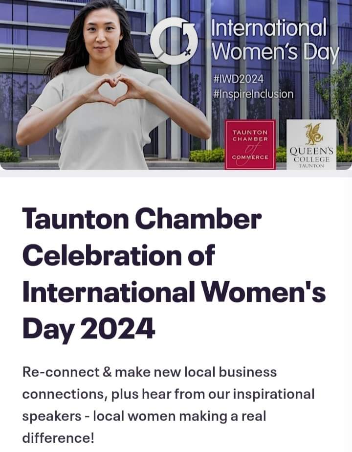 **ONLY 15 TICKETS LEFT**
despite large event capacity! If you've got our annual Celebration of International Women's Day event at <a href="/QueensTaunton/">Queen's College</a> in your diary, but haven't yet secured your ticket, then please hurry!  eventbrite.co.uk/e/taunton-cham…