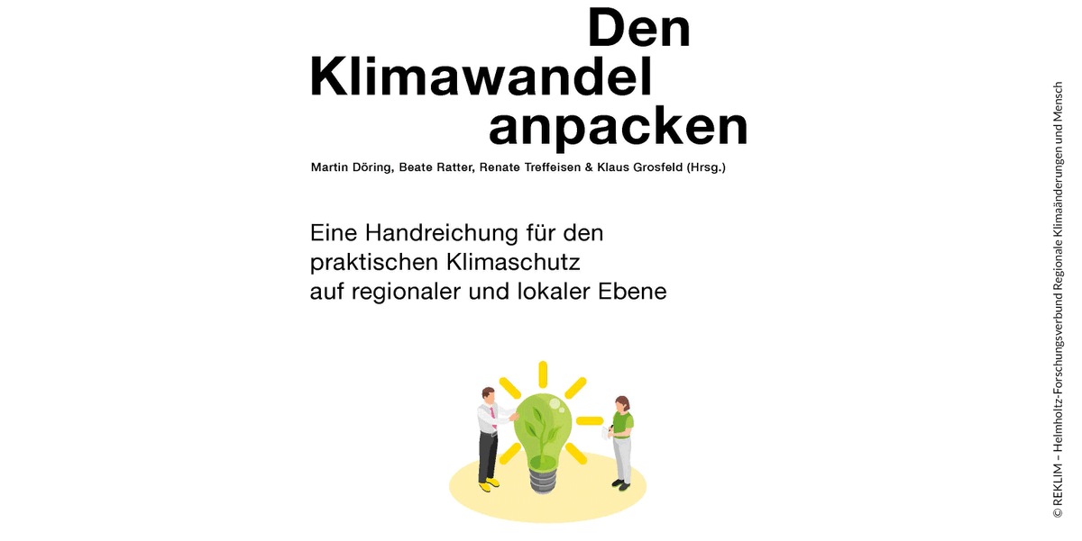 Wie #Klimaschutz in der Praxis funktionieren kann, zeigt die Handreichung "Den Klimawandel anpacken" von #REKLIM. Sie ist im Rahmen eines Symposiums entstanden &amp; soll Klima-Arbeit praktisch erlebbar machen 👷‍♀️🌎. Gefördert über die #NKI des @BMWK.
📚🤓 ow.ly/qmyI50QyiYx