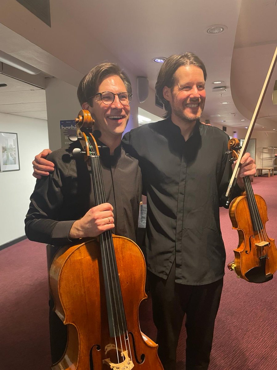 Meurig Bowen (@meurigb) on Twitter photo Plenty to smile about for these two, after another gripping, transporting <a href="/BrittenSinfonia/">Britten Sinfonia</a> programme of Beethoven, Bartok & Tavener, this time <a href="/BarbicanCentre/">Barbican Centre</a> Masterful from <a href="/cellojohnston/">Guy Johnston</a> <a href="/ThomasGouldVLN/">Thomas Gould</a> Plenty to smile about for these two, after another gripping, transporting <a href="/BrittenSinfonia/">Britten Sinfonia</a> programme of Beethoven, Bartok & Tavener, this time <a href="/BarbicanCentre/">Barbican Centre</a> Masterful from <a href="/cellojohnston/">Guy Johnston</a> <a href="/ThomasGouldVLN/">Thomas Gould</a>