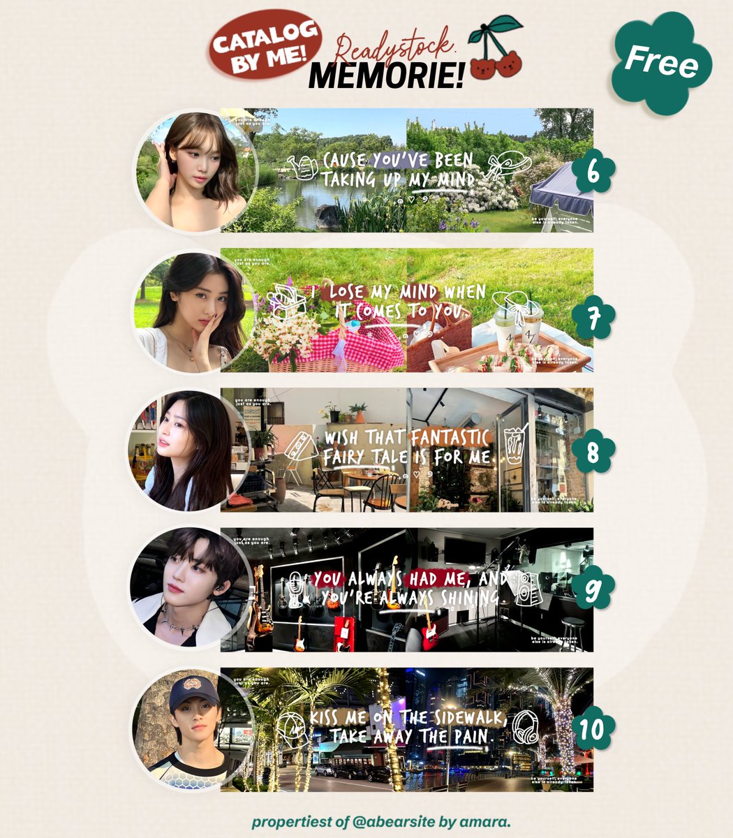 help rt? makasih. 🧸🎀

halo, aku bawa FREE layout ready stock edisi "MEMORIE" dalam rangka kak kania <a href="/fiftehn/">niyO</a> ingin mengapresiasi kak atharel <a href="/areelyaan/">Arel</a>! 🐻🎀🍡

💭 Jum'at, 16 Feb
⏰ 19.35 wib
📝 by DM

wajib baca tnc dibawah ya! 🧸

#zonauang #zonaba