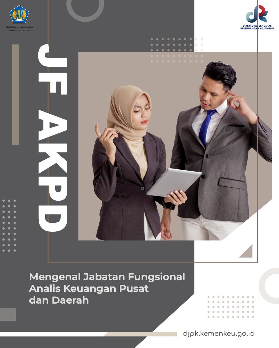 DitjenPK's tweet photo. Halo #MitraDJPK 

Taukah kamu tentang Jabatan Fungsional Analis Keuangan Pusat dan Daerah?
Saat ini ada lebih dari 3.000 JF AKPD yang ada di pemerintah pusat dan pemerintah daerah lho
yuk kenal lebih jauh tentang JF AKPD.

#JFAKPD
#HKPD https://t.co/l79dSJFCpx