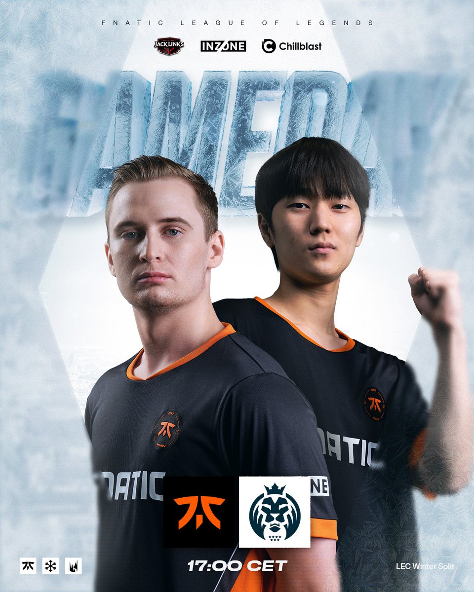FNATIC's tweet photo. These guys again? It's a rematch in the lower-bracket as we face off with @MADLionsKOI 🦁

The journey to the finals continues, 17:00 CET! https://t.co/SkKezP5XIF
