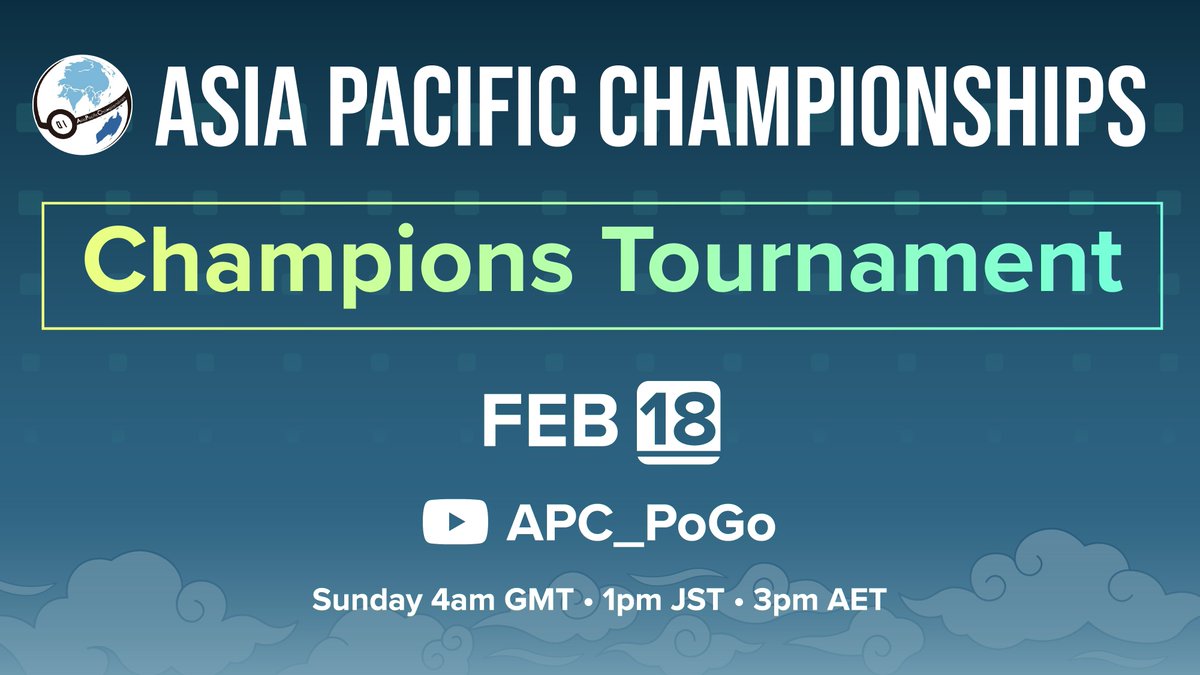 This Sunday one of the largest 🌏 APAC #PlayPokemon showcases will be taking place: The APC Champion's Tournament! 🏆

22 of the best Asian players this season will compete in a Double Elimination bracket in the OGL format to crown the first APC Champion! 👑