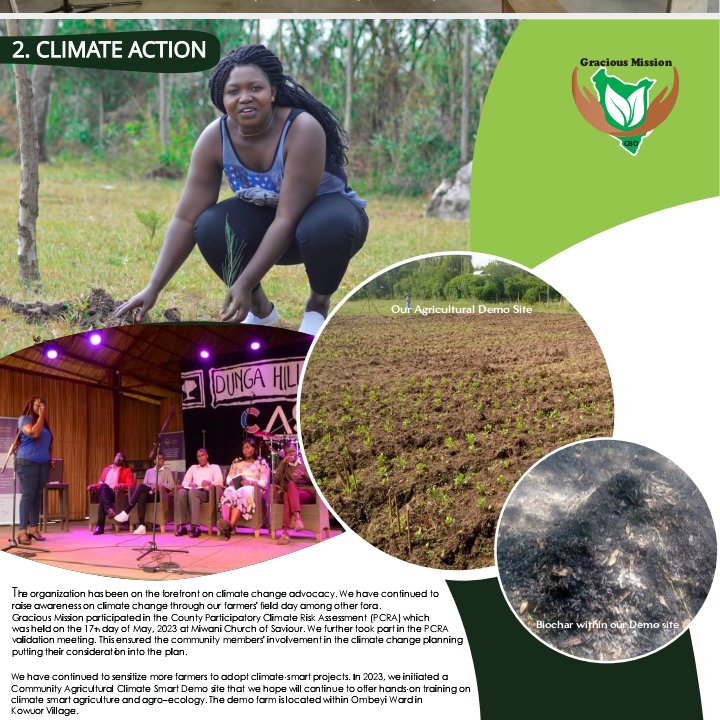 GraciousMission's tweet photo. Our 2023 Annual Report is out. 
Download from this link
https://t.co/zvLhY0qWON

@tuiFund 
@KisumuCountyKE 
@KCDF 
@UNFCCC 
@Biochar_IBI 
@giz_gmbh 

#ClimateCrisis https://t.co/nZ8BXvYeTO