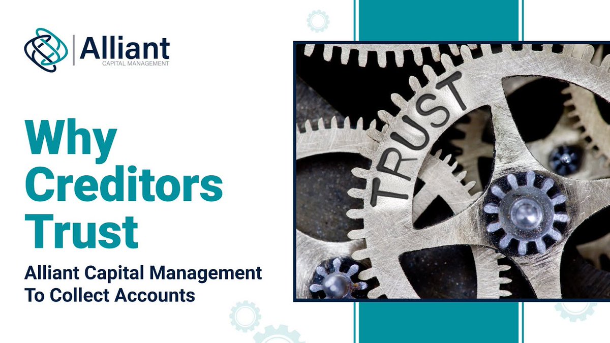 When it comes to #DebtCollection, creditors need a partner they can trust to handle their accounts professionally and ethically. Check out our video to find out why creditors trust Alliant Capital Management. 

youtu.be/5tGjRMPpFnw?fe…