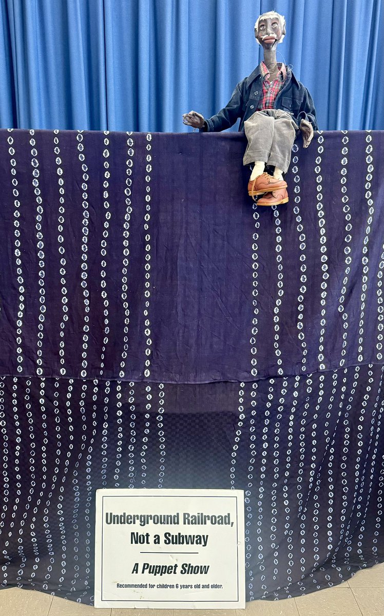 MrsWashington_'s tweet photo. Celebrating #BlackHistory at @MontpelierES w/ A Puppet Show, “Underground Railroad, Not A Subway”  by @SchroederCherr2 @arts4learningmd https://t.co/CMZDlyO9vd