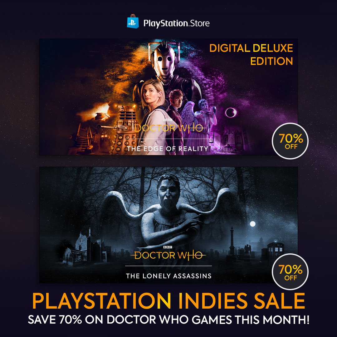 SAVE, SAVE, SAVE (THE UNIVERSE)! The Edge of Reality (Digital Deluxe Edition) and The Lonely Assassins feature in PlayStation’s Planet of the Discounts and Indies Sales! Save 70% on both games right now! EOR: bit.ly/49cQKzY TLA: bit.ly/3SEP637