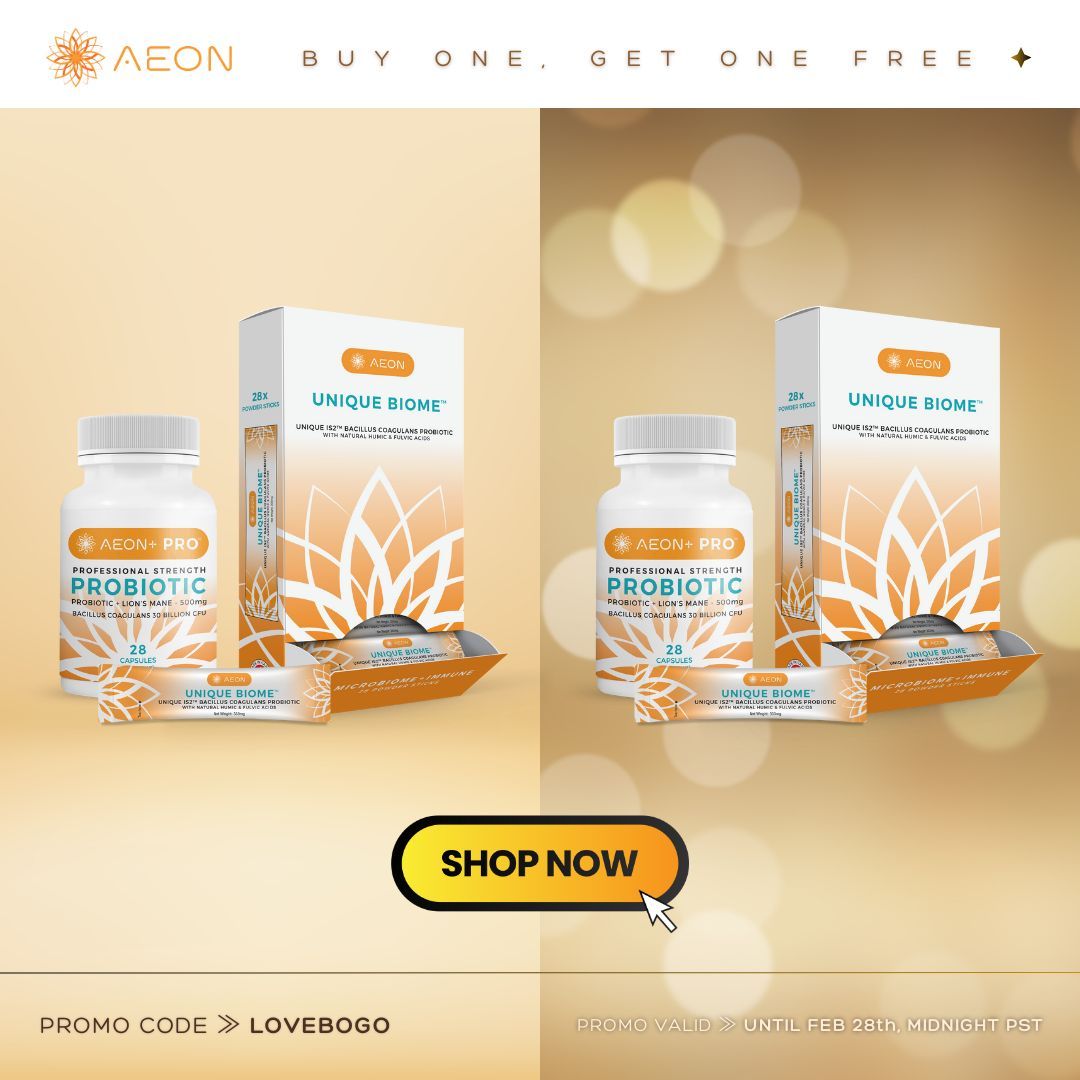 Double the 💕, double the GUT wellness!🌿 Snag a FREE AEON product with every purchase. Your gut will thank you!😉
🏷Use code ≫ LOVEBOGO
🔗Details ≫ shop.trueaeon.com/pages/bogo-lov…
#guthealth #freebie #buyonegetonefree #buyonegetone #dealsoftheday