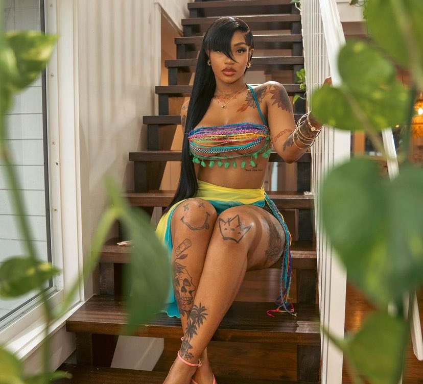 Jadakingdomsts's tweet photo. “Top Tier” - @Jadakingdom is challenging for the #1 stop on @AppleMusic Jamaica. 

This would be her second solo number one for the year. https://t.co/RU0ykp2bgB